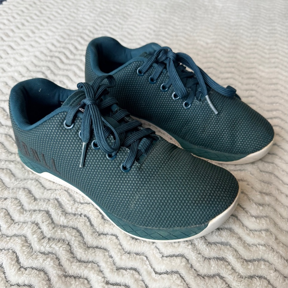 Nobull Green Superfabric Trainers Workout Gym Unisex Lace Up Shoes Sz M 7.5/W 9